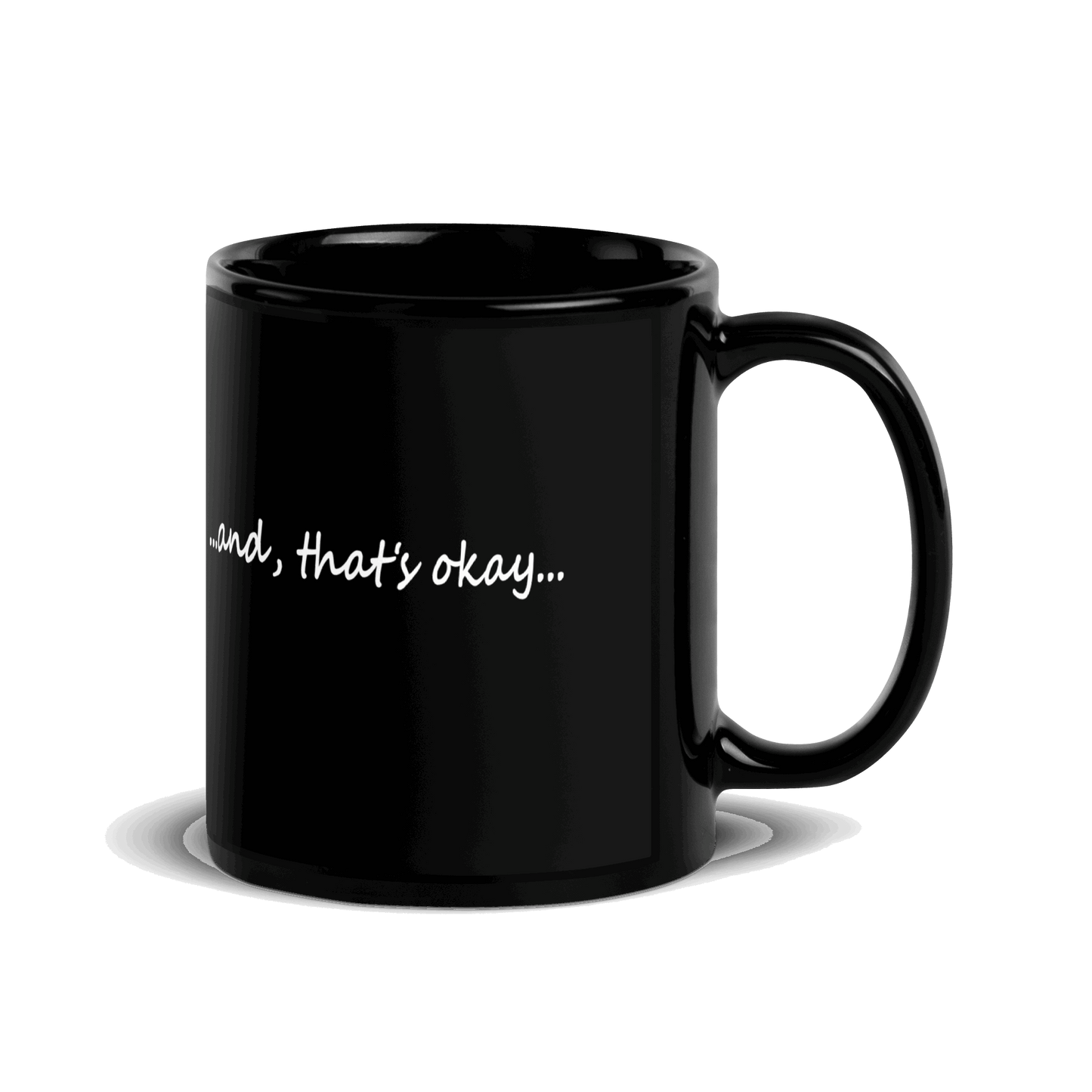 Corporate America Couldn't Handle Me Black Glossy Mug