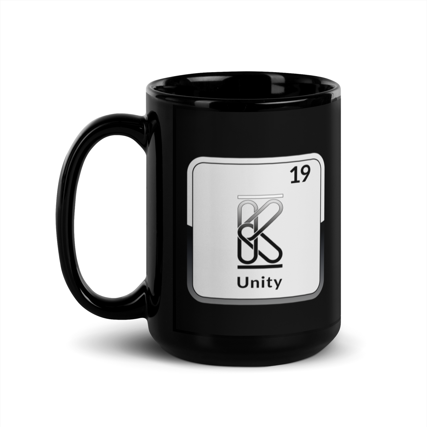 The K Element Black Glossy Mug KimUnity Soulutions