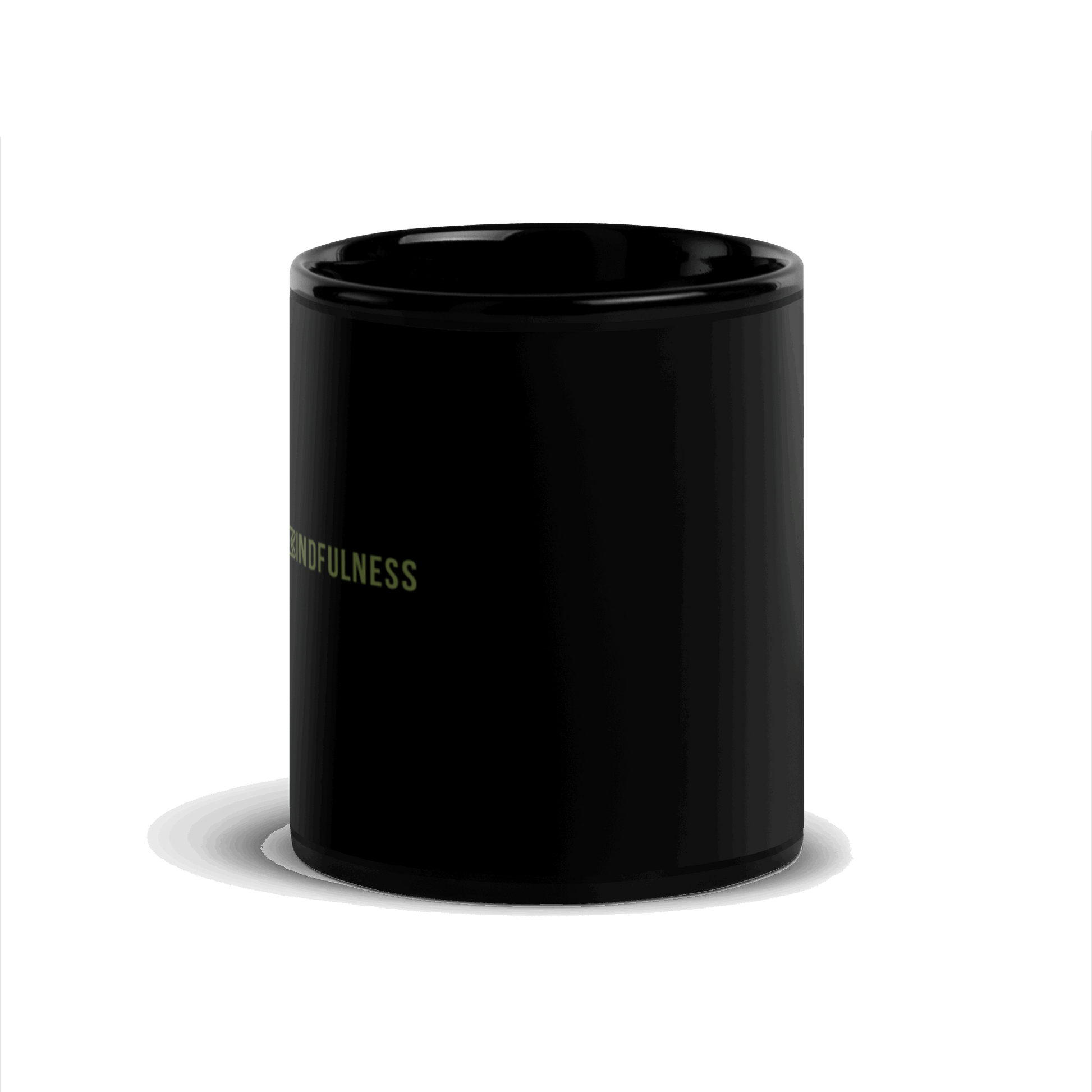 Karma Intuition Mindfulness Black Glossy Mug KimUnity Soulutions 