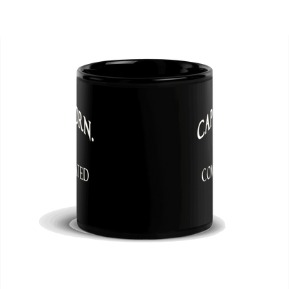 Capricorn. Not Complicated Black Glossy Mug