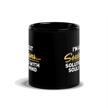 I'm About Soulutions Black Glossy Mug