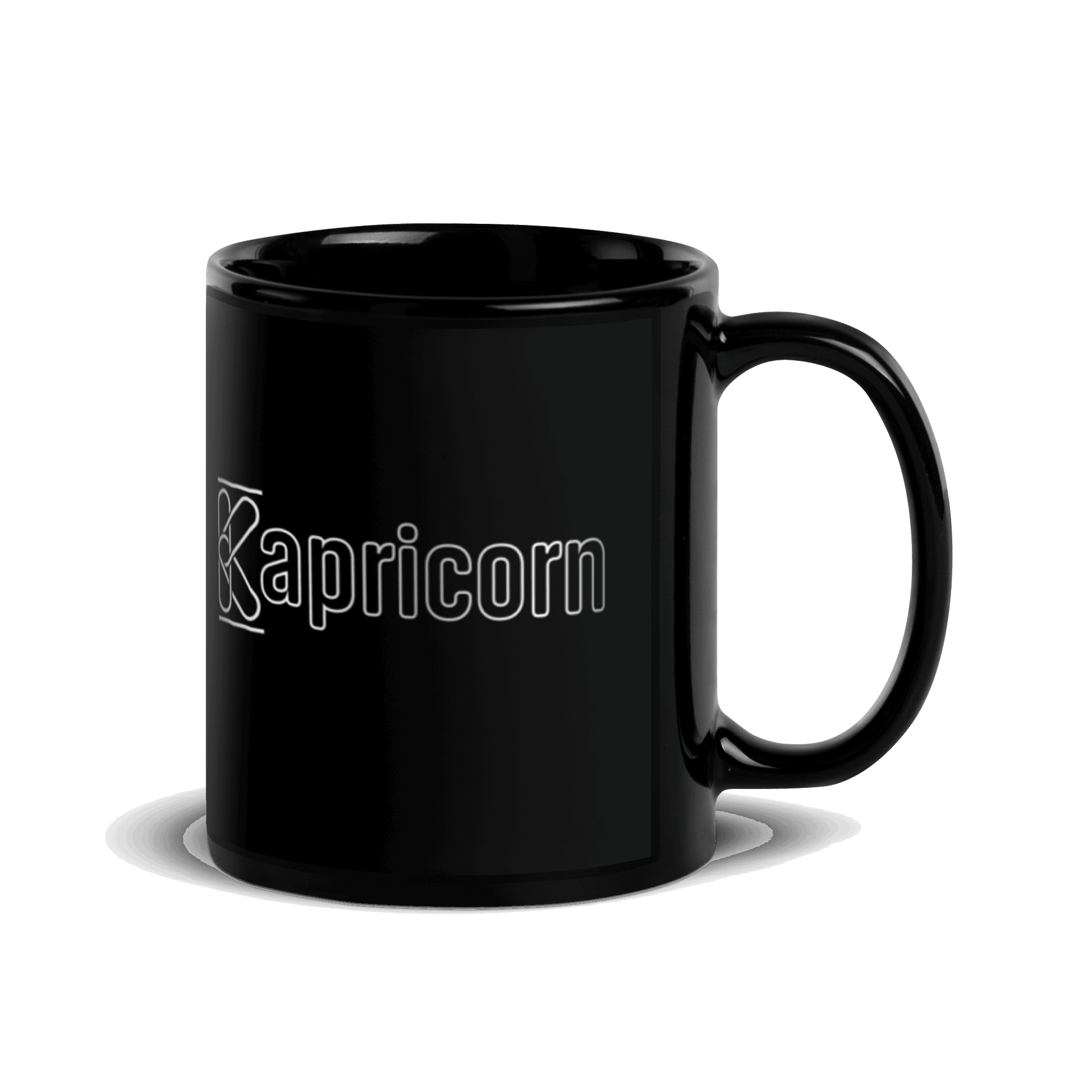 Kapricorn Black Glossy Mug KimUnity Soulutions 