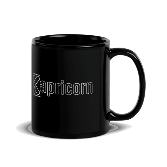 Kapricorn Black Glossy Mug KimUnity Soulutions 