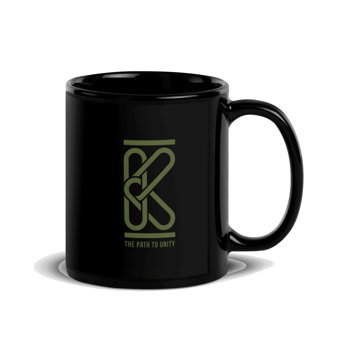 Karma Intuition Mindfulness Black Glossy Mug KimUnity Soulutions 