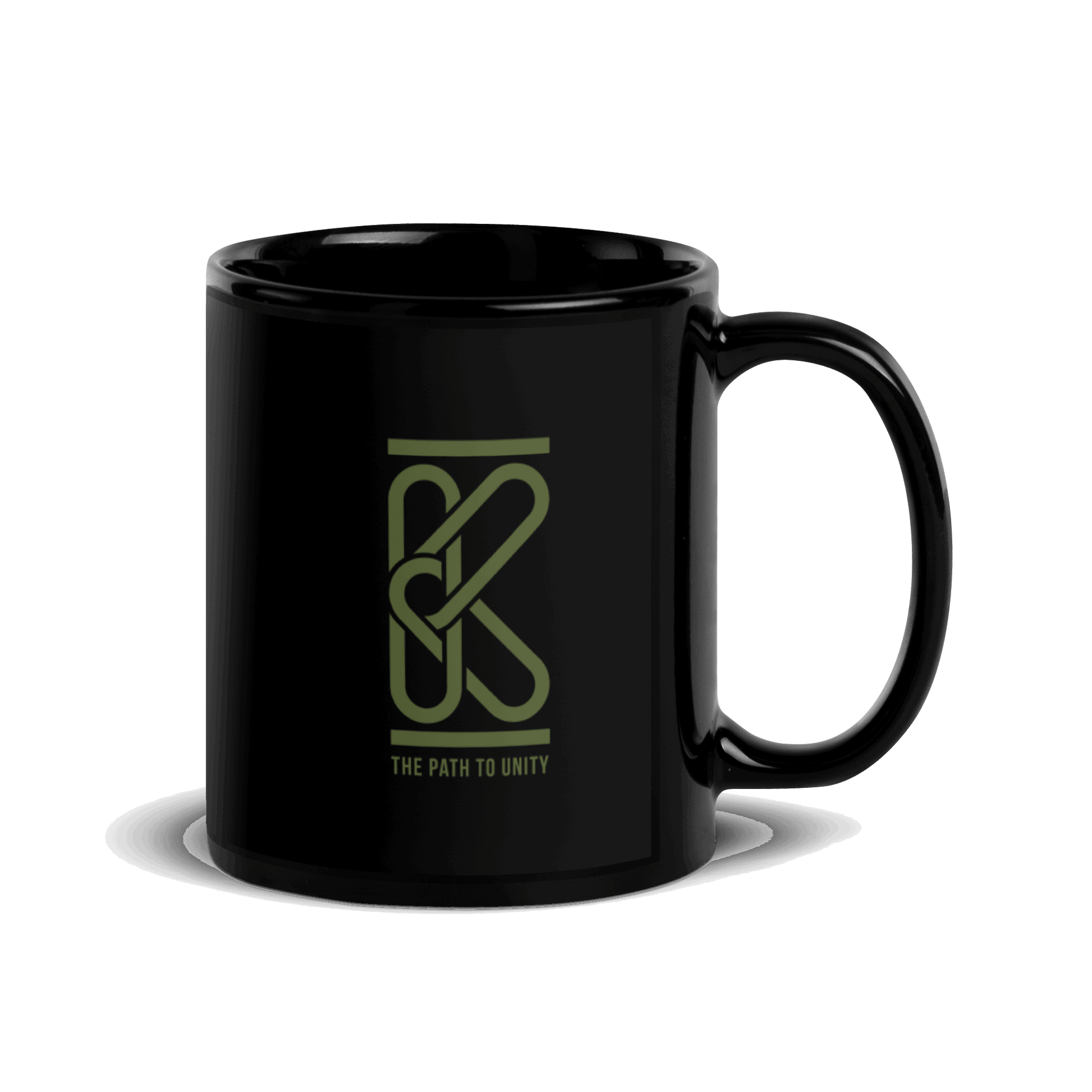 Karma Intuition Mindfulness Black Glossy Mug KimUnity Soulutions 
