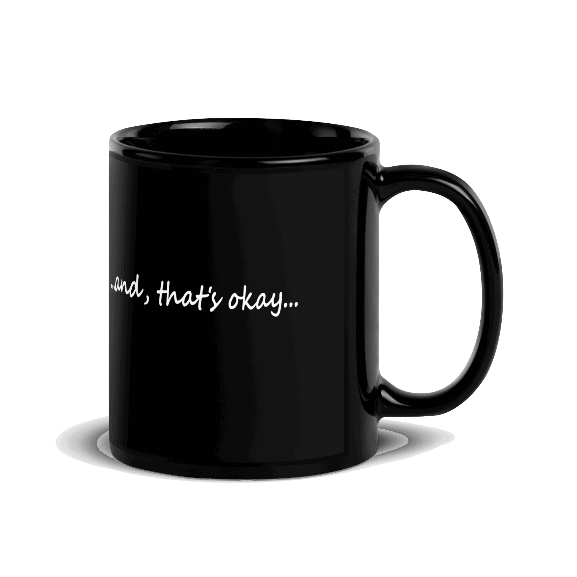 Corporate America Couldn't Handle Me Black Glossy Mug