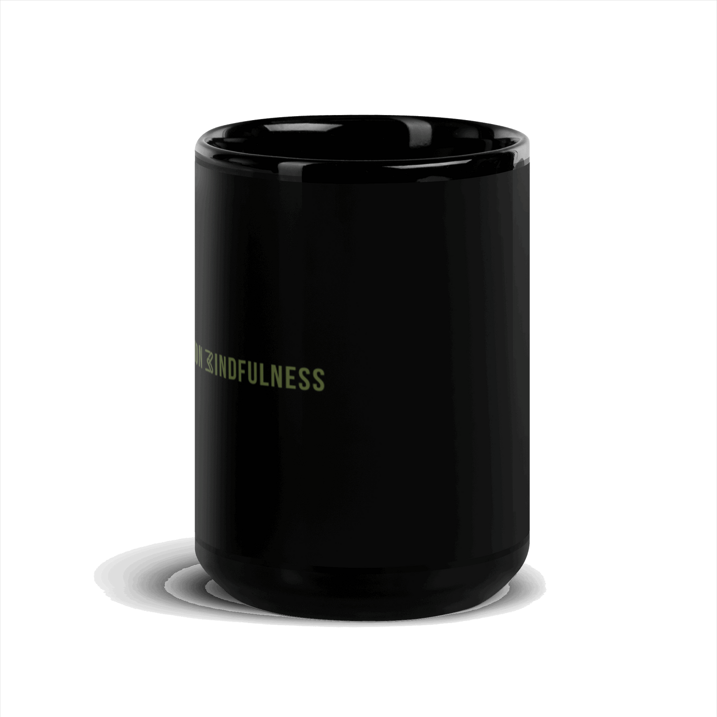 Karma Intuition Mindfulness Black Glossy Mug KimUnity Soulutions 