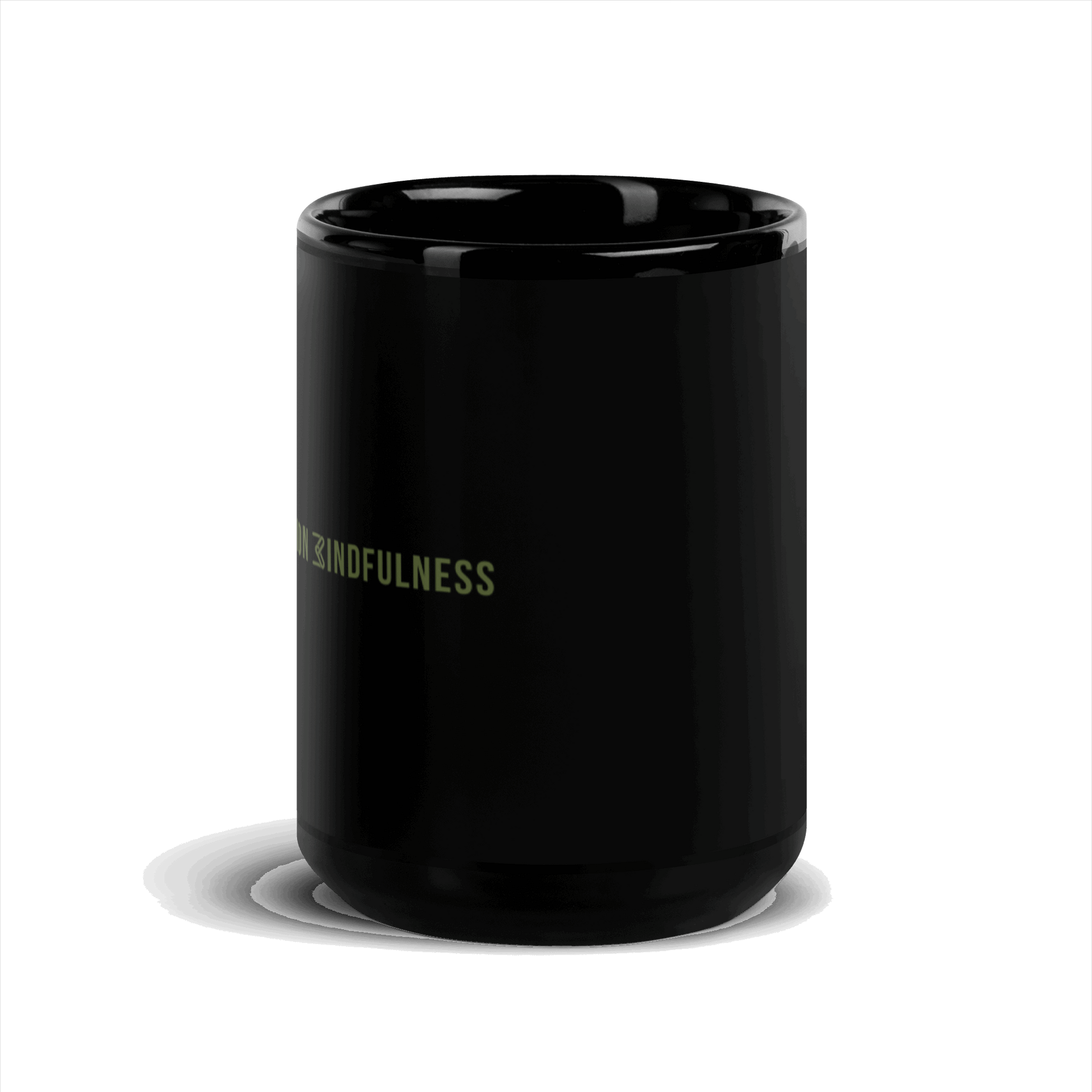 Karma Intuition Mindfulness Black Glossy Mug KimUnity Soulutions 