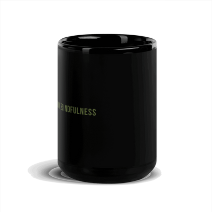 Karma Intuition Mindfulness Black Glossy Mug KimUnity Soulutions 