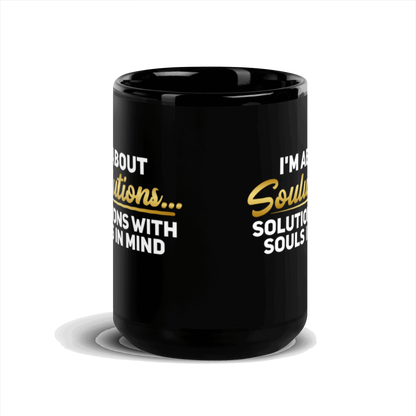 I'm About Soulutions Black Glossy Mug