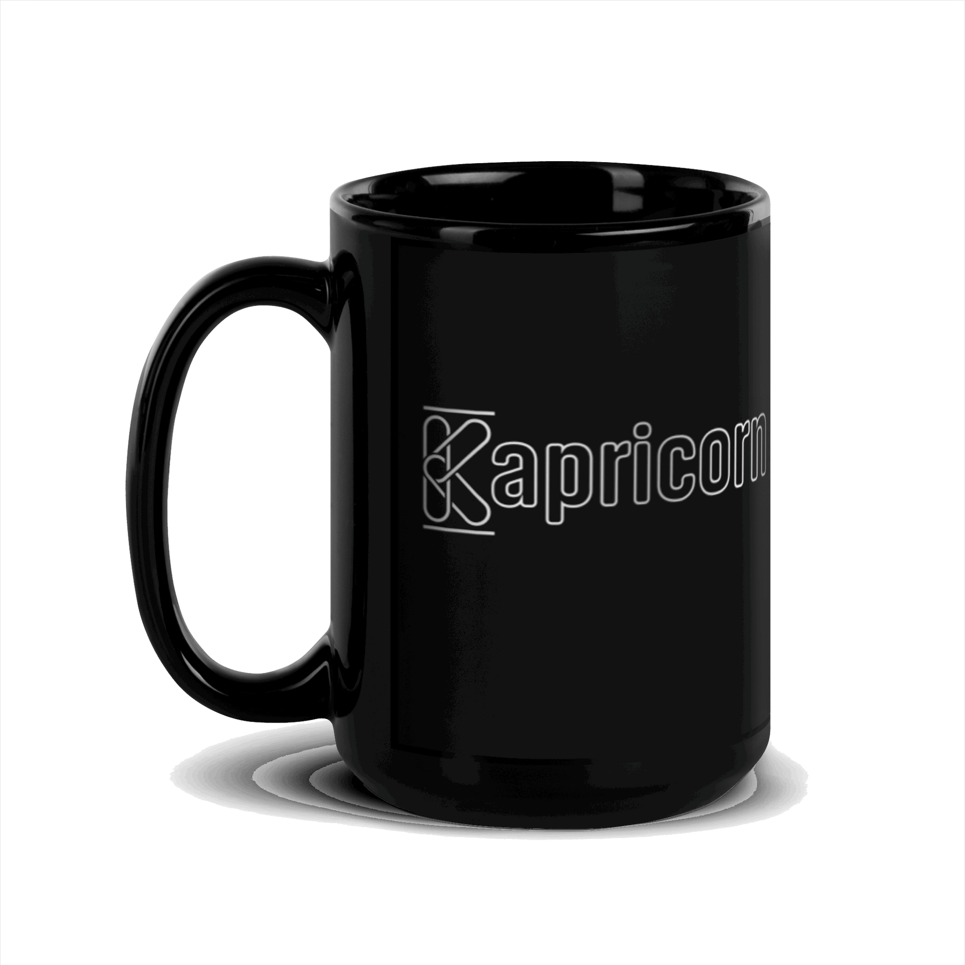 Kapricorn Black Glossy Mug KimUnity Soulutions 