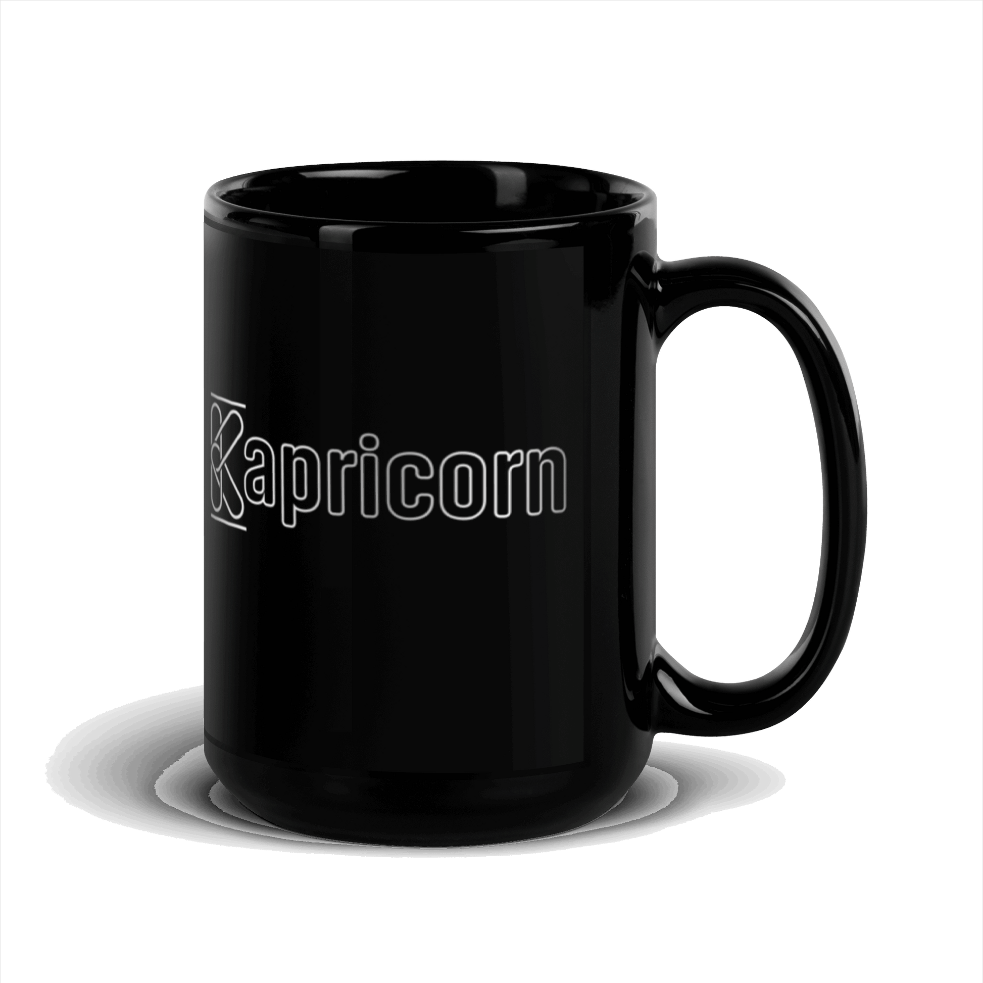 Kapricorn Black Glossy Mug KimUnity Soulutions 
