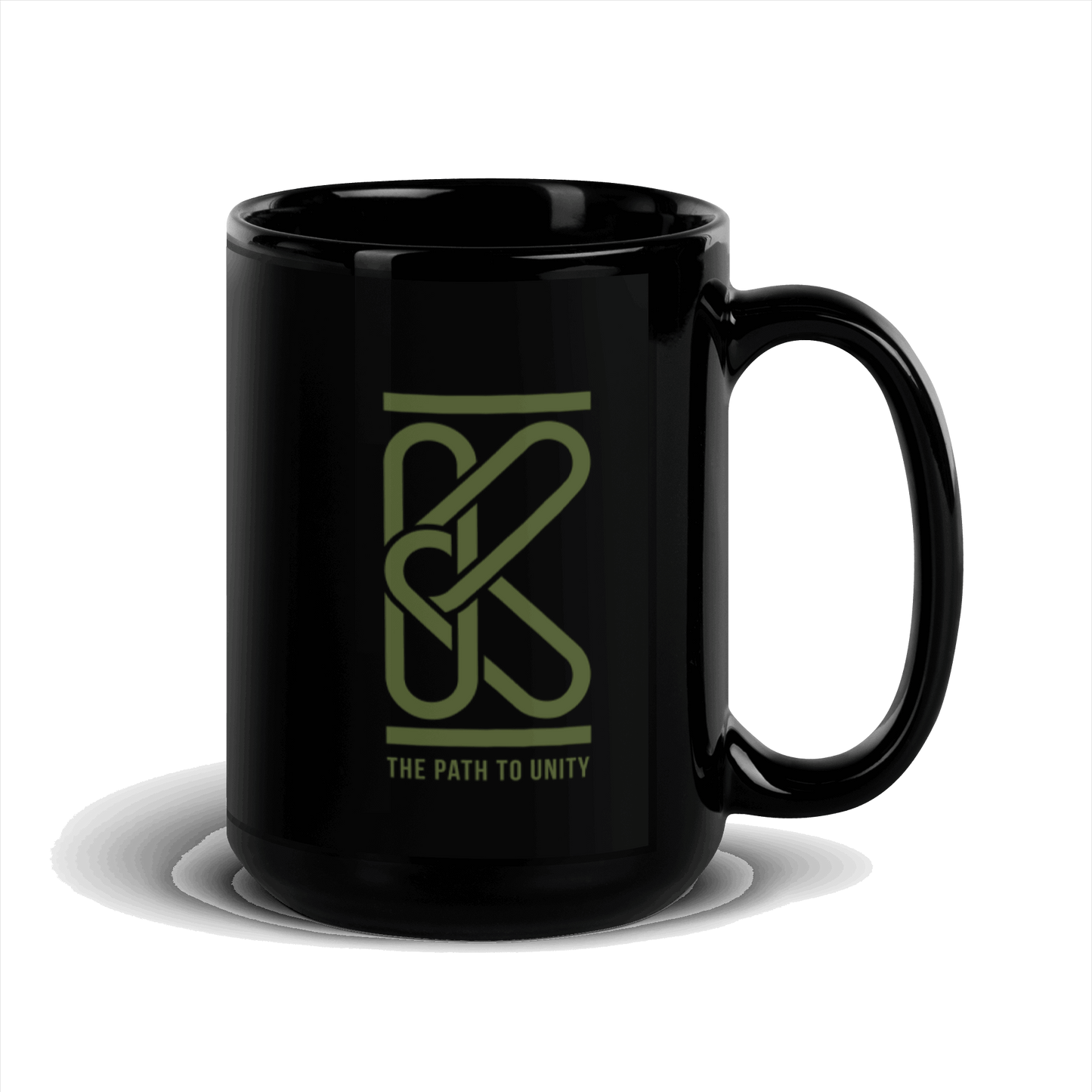 Karma Intuition Mindfulness Black Glossy Mug KimUnity Soulutions 