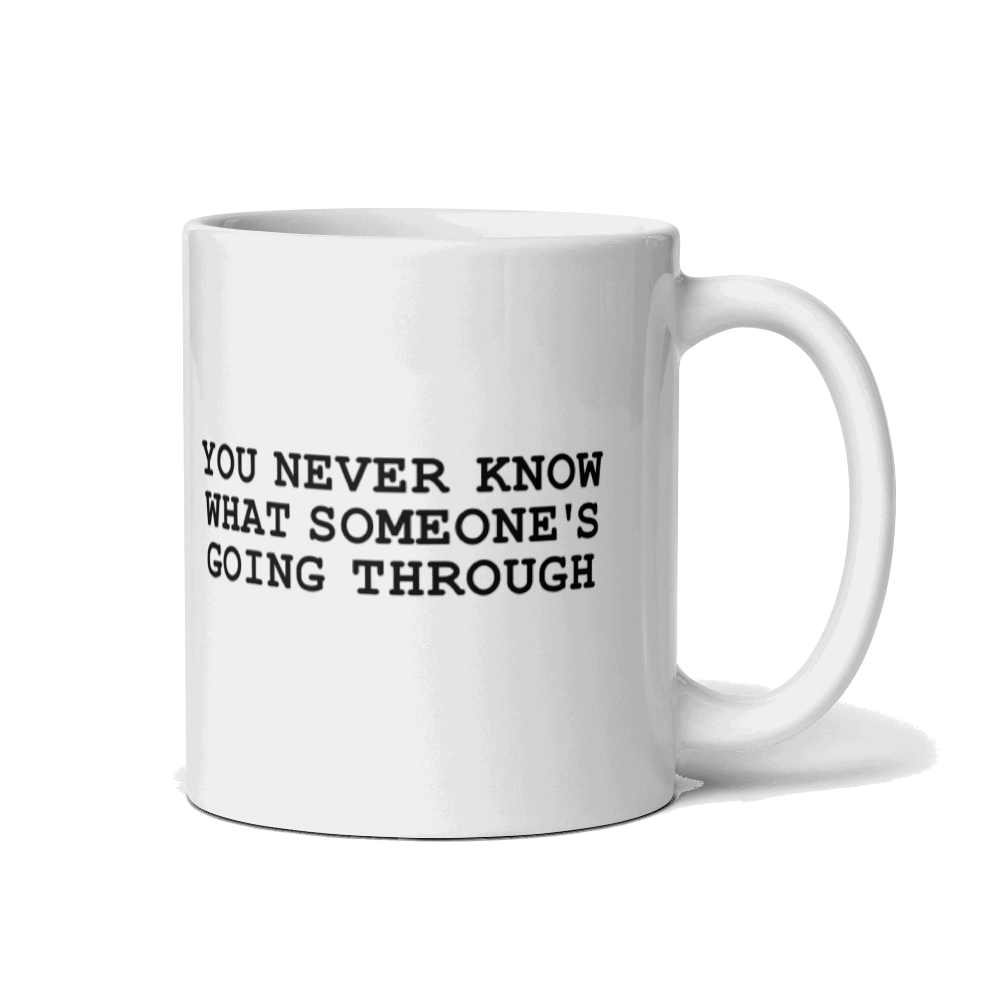 Be Mindful White Glossy Mug
