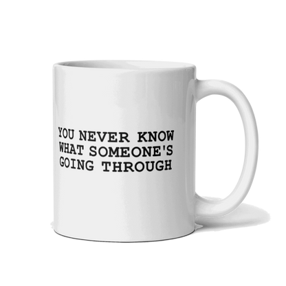 Be Mindful White Glossy Mug