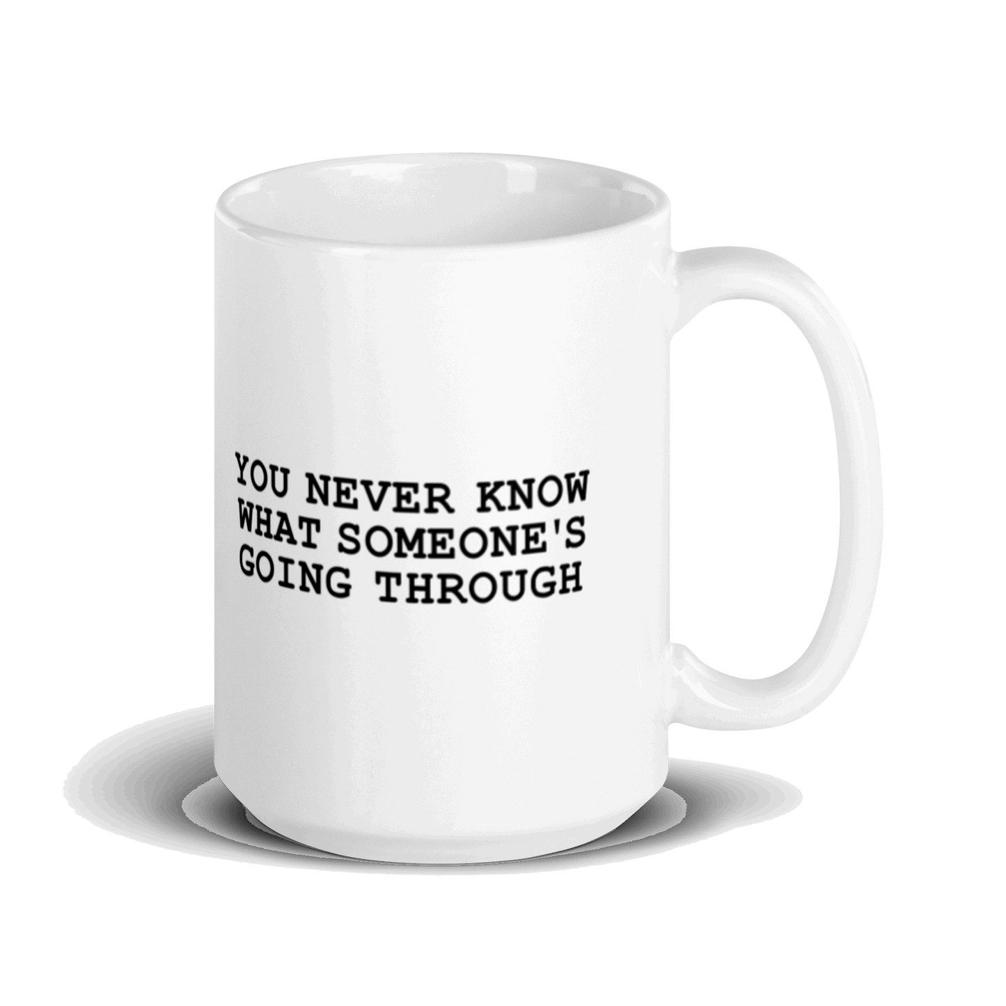 Be Mindful White Glossy Mug