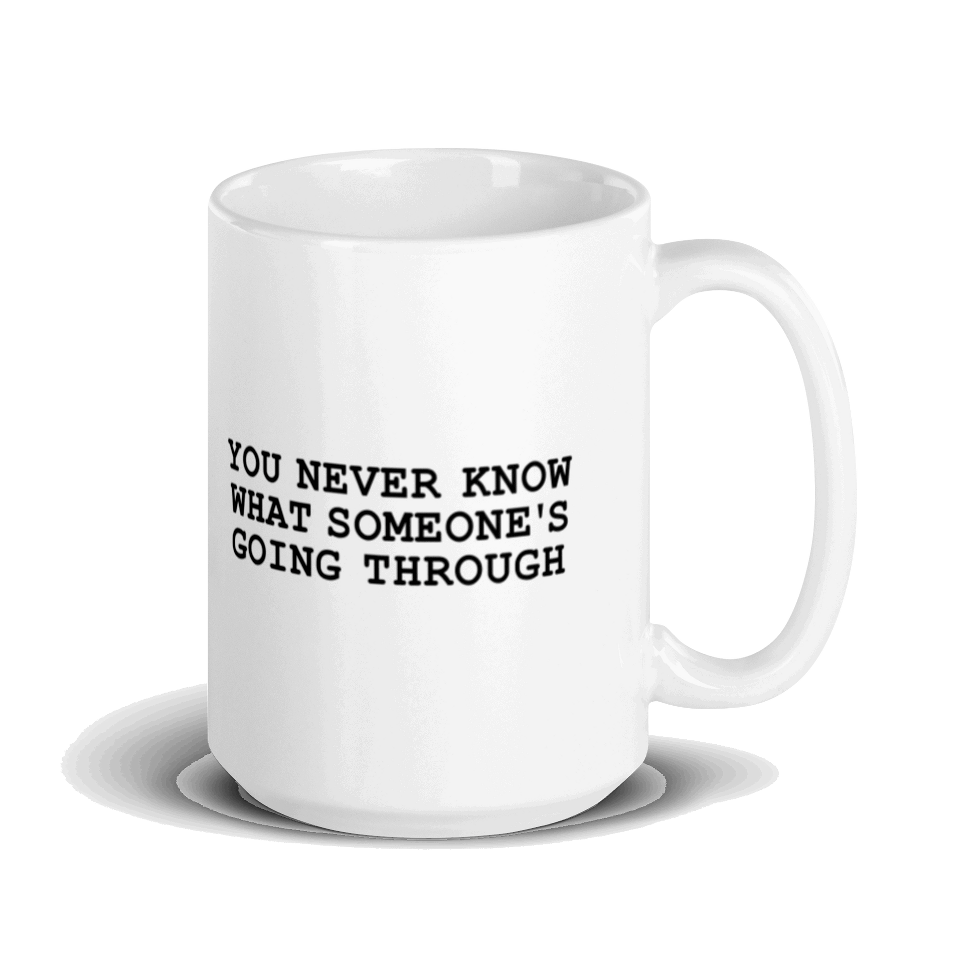 Be Mindful White Glossy Mug
