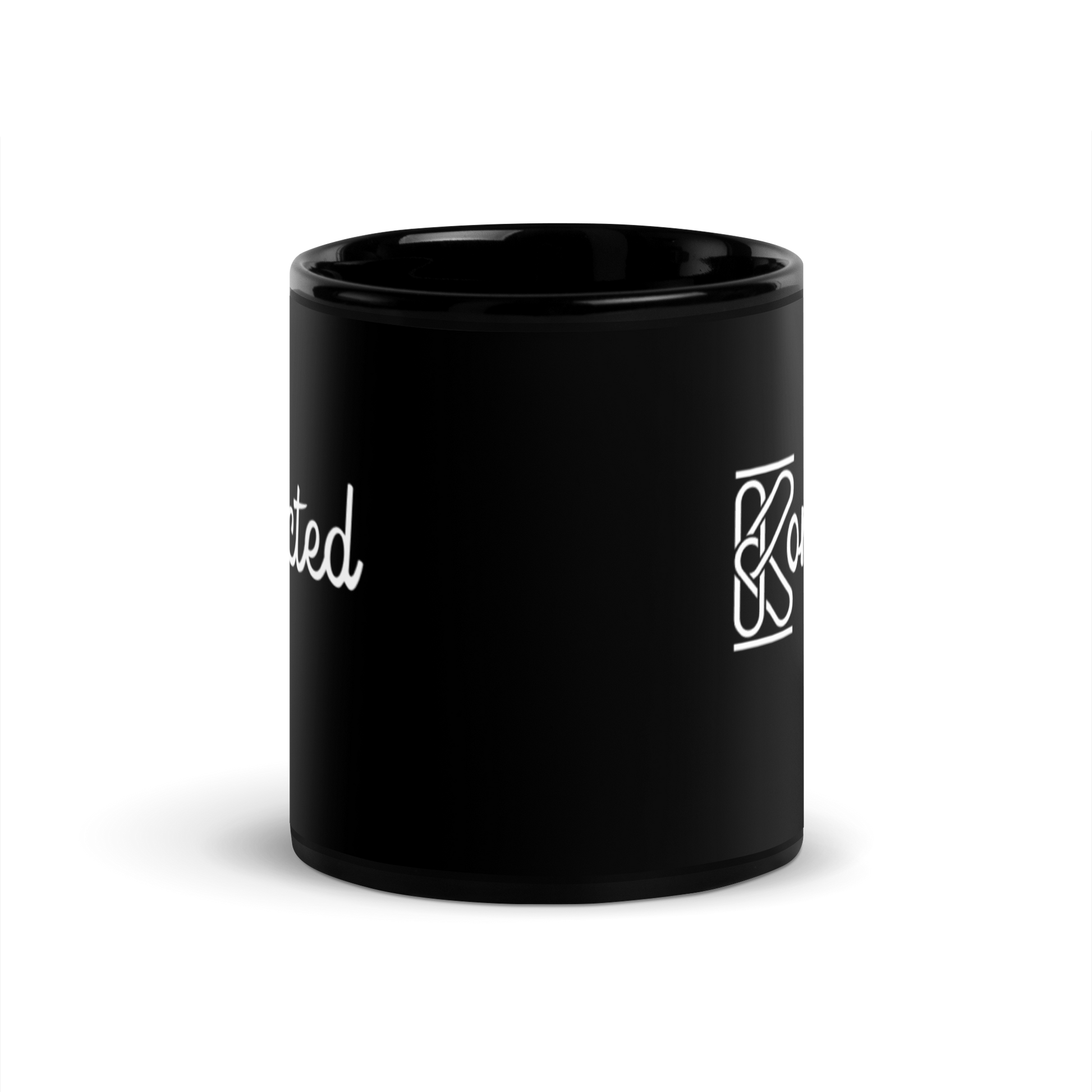 Konnected Black Glossy Mug KimUnity Soulutions 