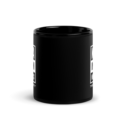 Straight Path to Unity Black Glossy Mug KimUnity Soulutions 