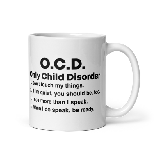 O.C.D. White Glossy Mug KimUnity Soulutions 